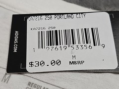Adidas NEW Portland Oregon City PDX Theme White Outdoors Tshirt SZ Medium