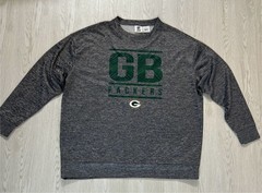 Green Bay Packers Crewneck Sweatshirt Mens Large NFL Team Apparel Zubaz Gray 2XL
