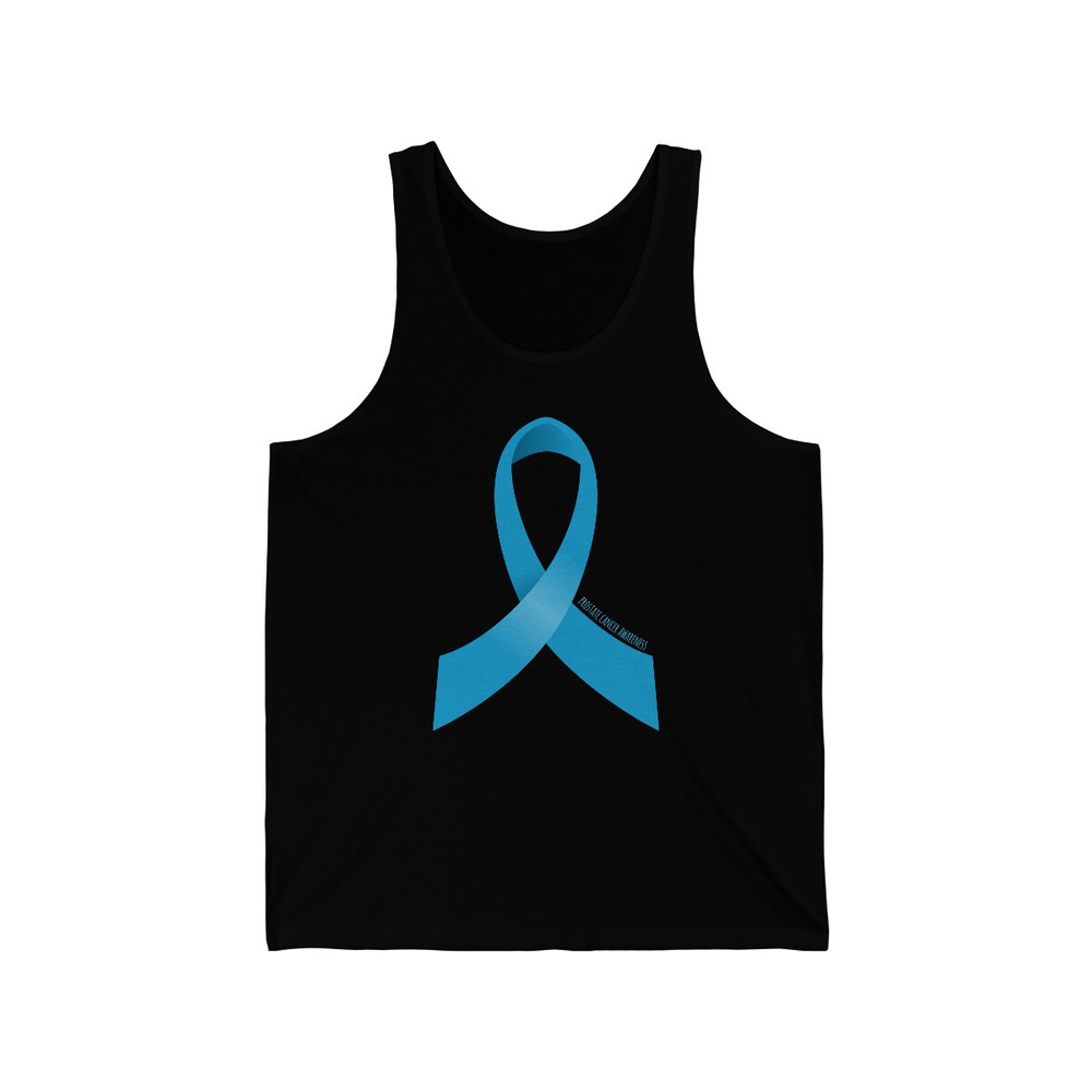 Prostate Cancer Awareness Ribbon Unisex Tank Top