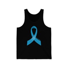Prostate Cancer Awareness Ribbon Unisex Tank Top