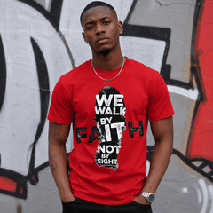 Men’s Christian Graphic Print Casual Crew Neck T-Shirt Streetwear Fashion Tee