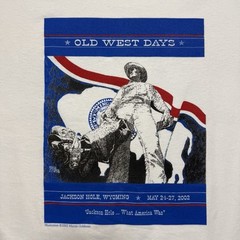 Vintage 2002 Jackson Hole Wyoming Old West Days American Cowboy Shirt – Medium
