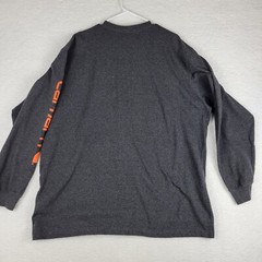 Carhartt T-Shirt Men’s 2XL Long Sleeve Graphic Logo Carbon Heather K231 CRH