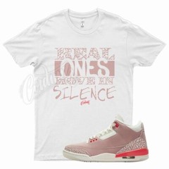 White REAL 1 T Shirt for J1 3 Rust Pink Sail Crimson Infrared May 6