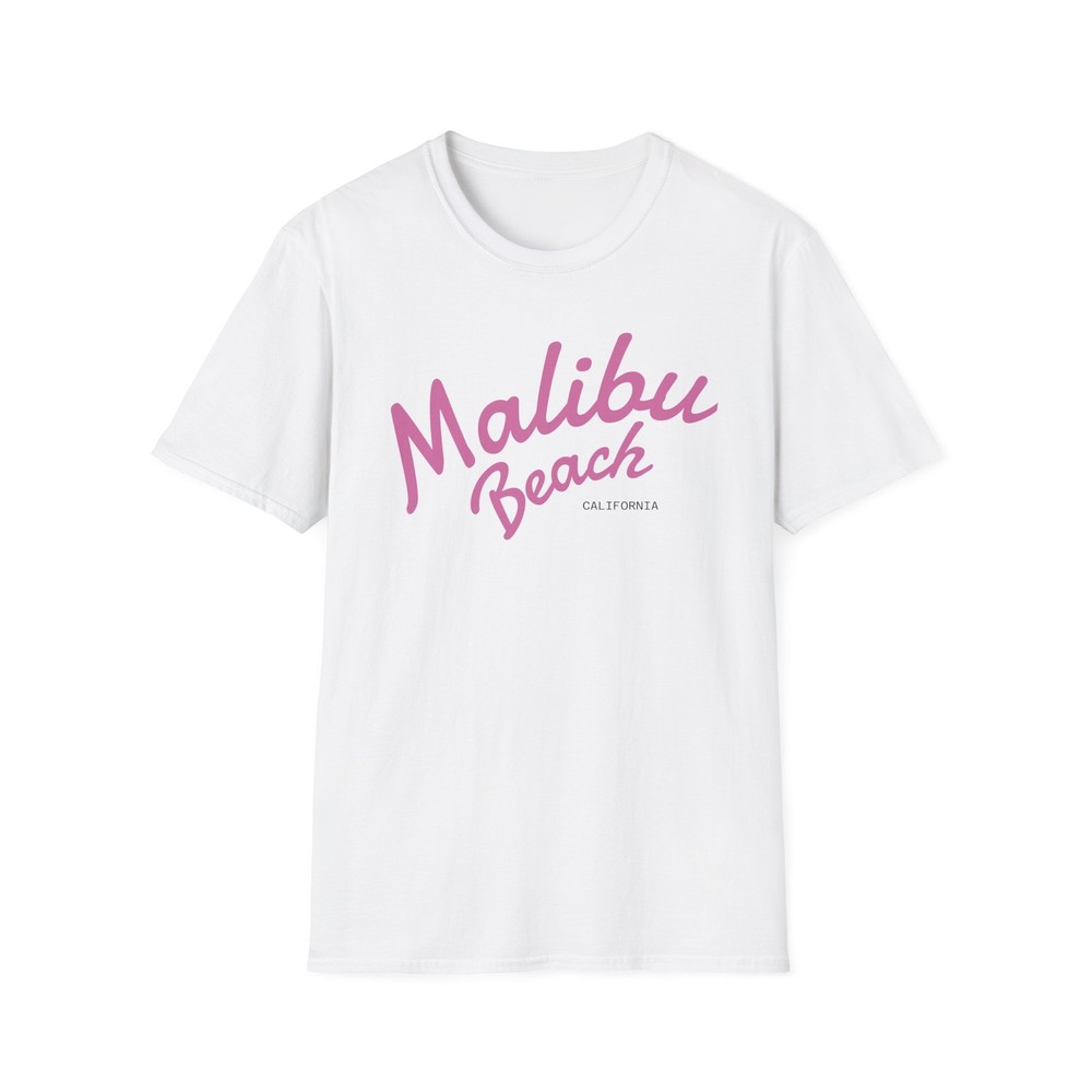 Malibu Beach Unisex T-Shirt, Casual Summer Tee, Beachwear, Gift for