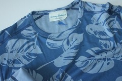 Tommy Bahama T Tee Shirt Leaf The Sun Reversible Dockside Blue LS XX-Large XXL