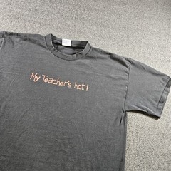 My Teacher’s Hot Funny Novelty Graphic Tee 90s AllSport Shirt Mens XL Black