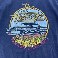 80s 90s rock band Tshirt The Hubcaps single stitch faded