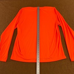 A4 Adult Size XL Bright Orange Long Sleeve Crew Neck Performance Tee New