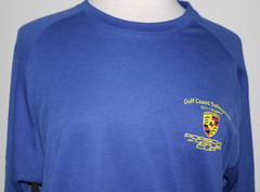 Men’s LS Shirt Shirt -Porsche Club of Naples – Gulf Coast Sailing – Blue Size XL