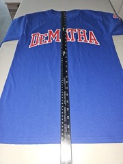 Champion Dematha Catholic High School Small Mens Blue Graphic Logo Tee