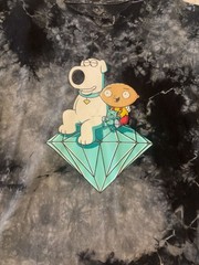Diamond Supply Co. x Family Guy Stewie and Brian Crystal Wash Tie Dye T-Shirt