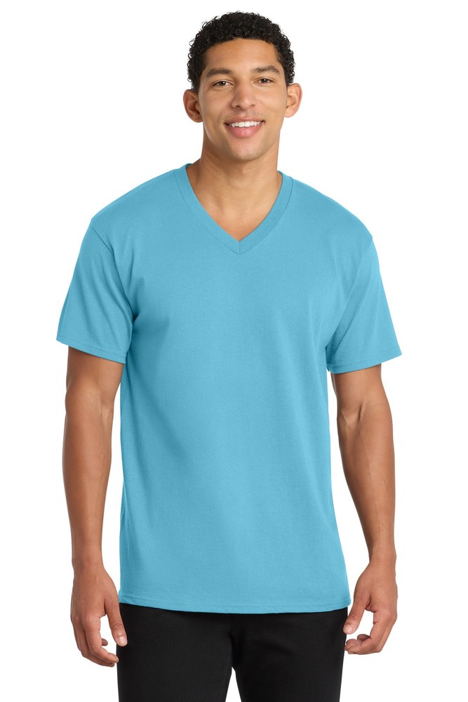 Port & Co Core Cotton V-Neck Tee PC54V