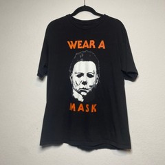 Halloween Michael Myers Wear A Mask Black T Shirt Rock Rebel XL Halloween Goth