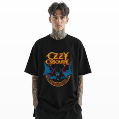 Ozzy Osbourne Heavy Metal Rock Band T-Shirt Vintage Distressed Graphic Tee A176