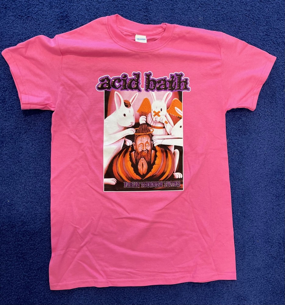 ACID BATH – Paegan Terrorism Tactics – Azalea T-Shirt – Pink Official Limited Ed