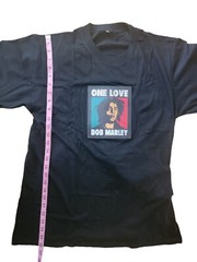 Bob Marley LED T-Shirt Black Sound Activated LIGHT Up Rave Party Concert