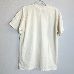 90s Bayside Heavy Weight Football Graphic T-Shirt Mens Large Cream USA Cotton