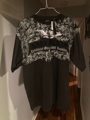 New NWT Black Vintage Y2k Karl Kani Gold Gothic Grunge T Shirt Mens XL Hip Hop