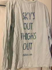 Chubbies Men’s Long Sleeve Crew Neck Pocket Graphic Tee Light Blue XL