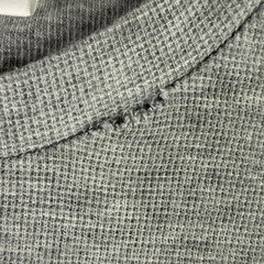NN07 Men’s Clive T Shirt Medium Gray Waffle Knit Minimalist Scandinavian Tee