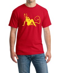 DEVIL GIRL Unisex T-Shirt Multi Colors S-XL FREE S&H! Kyle Millar art Pin-Up
