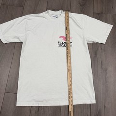 Diamond Cross Ranch T Shirt Md Cowboy Horse Rodeo Jackson Hole Wyoming White