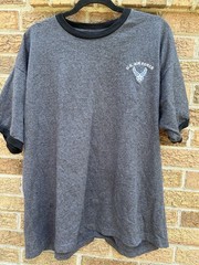 USAF Air Force Logo Shirt Gray Ringer Tee Men’s 2XL Top Vintage Made In USA