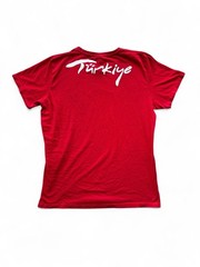 Merve Tisort Turkiye Graphic T-Shirt Red Size XXL
