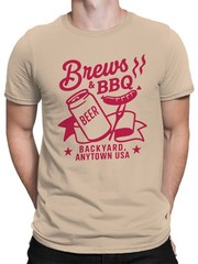 Backyard Brews & BBQ Fun Men’s T-shirt