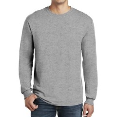 Gildan – Long Sleeve T-Shirt | 100% Heavy Cotton Long Crew Neck Tee – Sport Grey