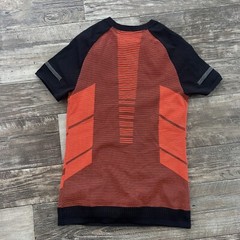 Small Under Amour 1366503 002 Men’s IntelliKnit 1/4 Zip Shirt black orange $85