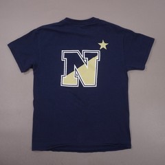 Vintage Y2K US Naval Academy Annapolis T Shirt Mens Medium Navy Blue MV Sport