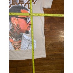 Chris Brown Breezy Bowl XX Tour T Shirt Tan Summer Walker Bryson Tiller Small