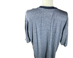 Champian Mens Shirt Two Xtra Large Appliqued Script Logo Easy Care Stretch Blue