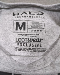 Loot Crate Halo T-Shirt Property of UNSC Spartan Gray Adult Men Medium New HTF
