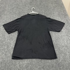 Visitor T-Shirt Mens L Black Silk Short Sleeve Minimalist Luxury Style