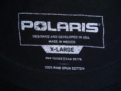 Polaris Racing Mens Tshirt – Snowmobiles ATVs Off Road Powersports Vehicles Tee