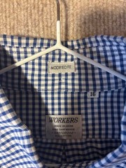 Workers Men Top Classic Button Down 100% Cotton Country Of Origin Japan JPN Limi