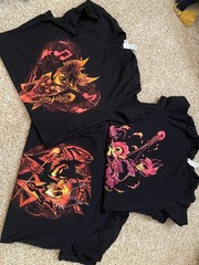 Lot of 3 Hazbin Hotel Alastor and Nifty Shirts Fitted Medium Women ONE FLAW