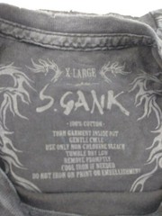 NWT S.Gank T-Shirt Mens Multiple Sizes Black District 81-3 SS Acid Wash USA Made