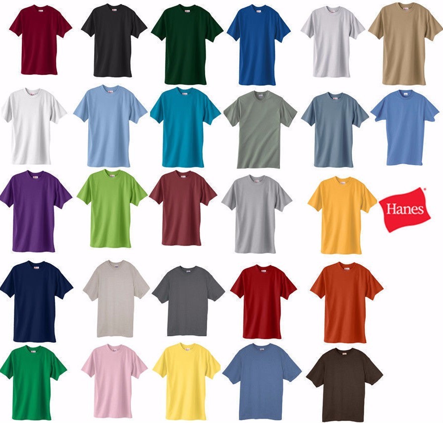 Hanes Beefy-T Big or TALL T-Shirts, 100% Cotton, LT-4XLT, 2XL-6XL, 5180, 518T