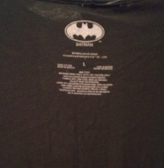 Batman DC Comics Joker Graphic T Shirt Screen Printed Cotton Black Tee Sz Large