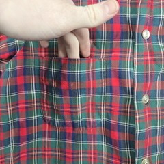Vintage Selkirk Shirt Mens Small Red 70s 80s Button Up Plaid Woven Flannel USA