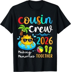 Cousin Crew 2026 Summer Vacation Beach Family Trip Matching T Shirts Sweartshirt