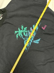 Vintage Shirt Elastic Waist Band And Sleeves Maui Hawaii Black Small Embroidered