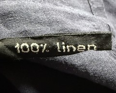 Frank Leder Shacket Mens Small Drawstring Waist 100% Linen Chore Shirt Jacket