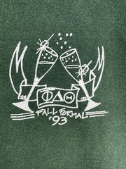 Vtg 1993 Formal Festival Phi Delta Theta Single Stitch Shirt Size XL