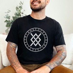 Odin’s Spear Gungnir Norse T-Shirt | Viking Symbol With Rune Circle Tee