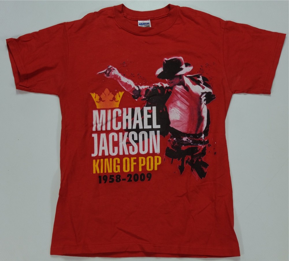 Rare Vintage Michael Jackson The King of Pop 1958-2009 Memorial T Shirt 2000s S